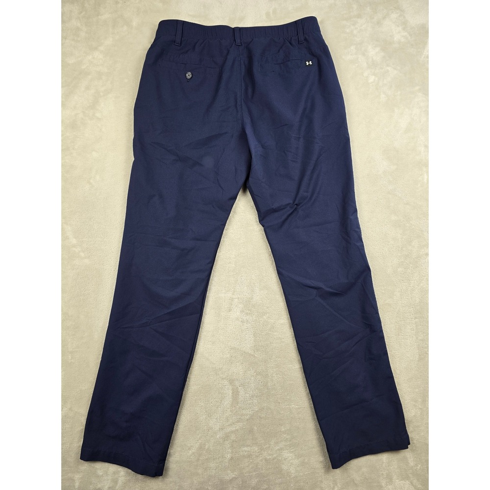 Under Armour Drive Golf Pants Mens 35x32 Navy Blue Performance 1364407 - Picture 6 of 9